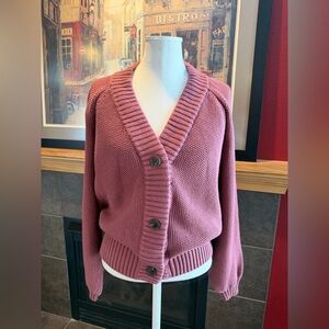 Gap Chunky Cardigan in Blush